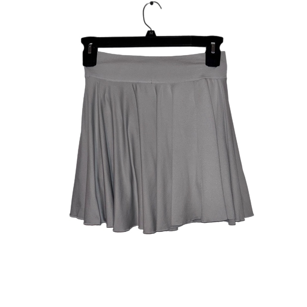 OQQ light gray Spandex Blend mini skirt with shorts NWOT
